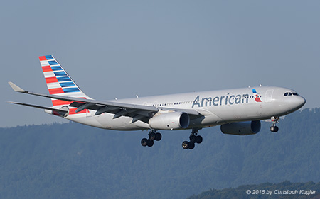 Airbus A330-243 | N288AY | American Airlines | Z&UUML;RICH (LSZH/ZRH) 12.07.2015