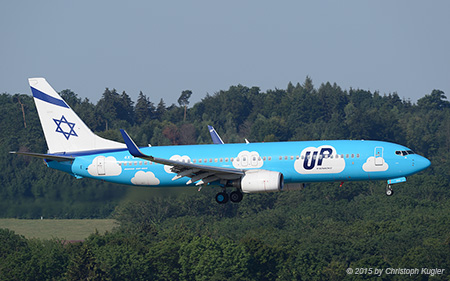 Boeing 737-86Q | 4X-EKO | Up by ElAl | Z&UUML;RICH (LSZH/ZRH) 12.07.2015