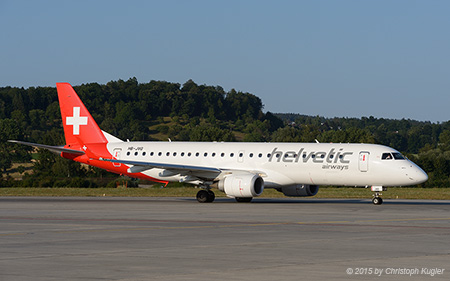 Embraer ERJ-190LR | HB-JVO | Helvetic Airways | Z&UUML;RICH (LSZH/ZRH) 15.07.2015