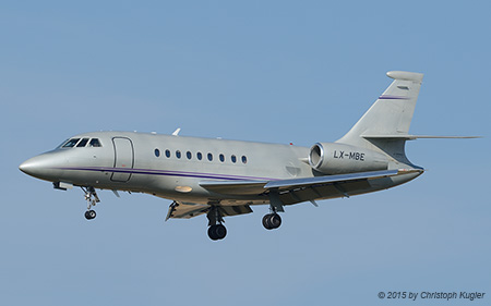 Dassault Falcon 2000 | LX-MBE | untitled (Global Jet Luxembourg) | Z&UUML;RICH (LSZH/ZRH) 16.07.2015