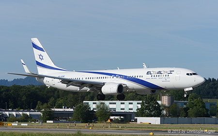 Boeing 737-958ER | 4X-EHB | El Al Israel Airlines | Z&UUML;RICH (LSZH/ZRH) 26.07.2015