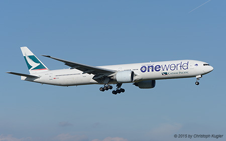 Boeing 777-367ER | B-KPL | Cathay Pacfic  |  Arriving with 8 hours delay | Z&UUML;RICH (LSZH/ZRH) 25.10.2015