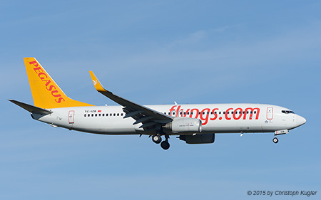 Boeing 737-86J | TC-IZB | Pegasus Airlines | Z&UUML;RICH (LSZH/ZRH) 08.11.2015