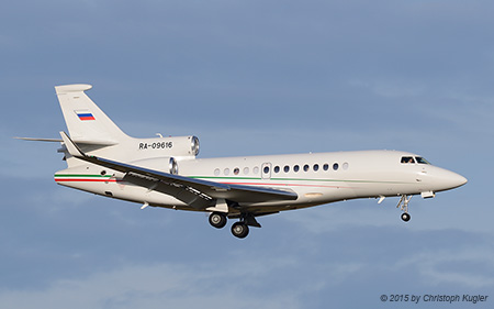 Dassault Falcon 7X | RA-09616 | untitled (Aviaservice)  |  opf Government of Tatarstan | Z&UUML;RICH (LSZH/ZRH) 12.12.2015