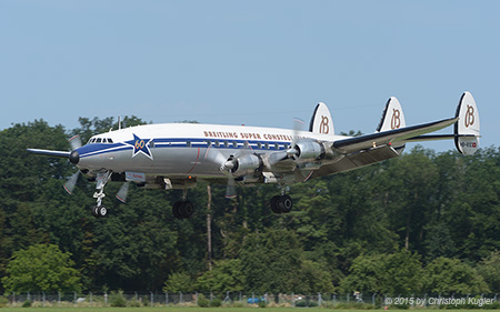 Lockheed C-121C Super Constellation | HB-RSC | private | ST.GALLEN-ALTENRHEIN (LSZR/ACH) 11.07.2015