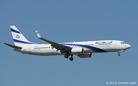 Boeing 737-958ER | 4X-EHB | El Al Israel Airlines | M&UUML;NCHEN FRANZ-JOSEF-STRAUSS (EDDM/MUC) 27.08.2016