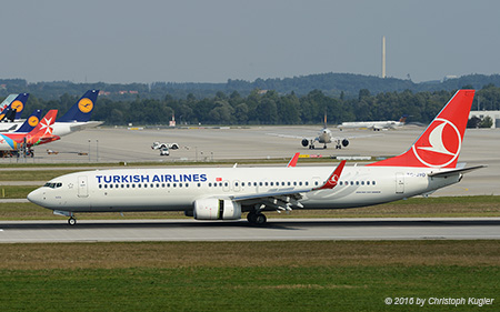 Boeing 737-9F2ER | TC-JYO | Turkish Airlines | M&UUML;NCHEN FRANZ-JOSEF-STRAUSS (EDDM/MUC) 28.08.2016
