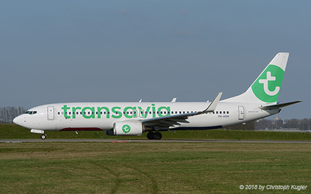 Boeing 737-8K2 | PH-HSM | Transavia | AMSTERDAM-SCHIPHOL (EHAM/AMS) 10.04.2016