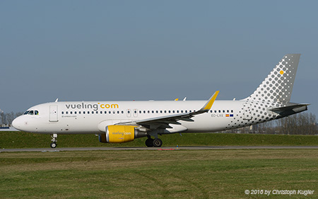 Airbus A320-214 | EC-LVX | Vueling Airlines | AMSTERDAM-SCHIPHOL (EHAM/AMS) 10.04.2016