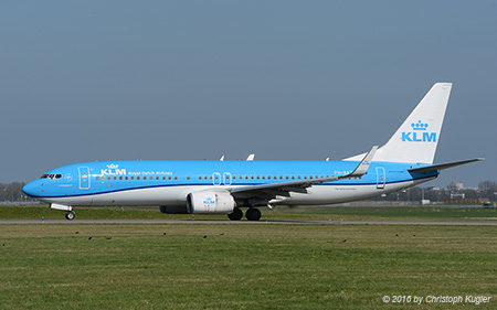 Boeing 737-8K2 | PH-BXZ | KLM Royal Dutch Airlines | AMSTERDAM-SCHIPHOL (EHAM/AMS) 10.04.2016