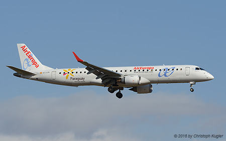 Embraer ERJ-195LR | EC-LIN | Air Europa  |  with Paraguay sticker | PALMA DE MALLORCA (LEPA/PMI) 15.07.2016