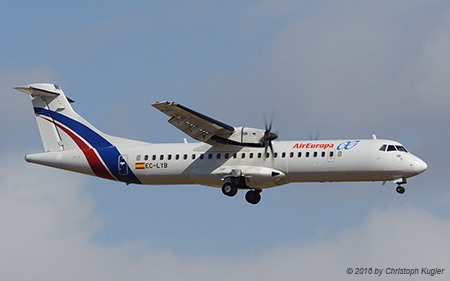 ATR 72-212A (500) | EC-LYB | Air Europa (Swift Air) | PALMA DE MALLORCA (LEPA/PMI) 15.07.2016