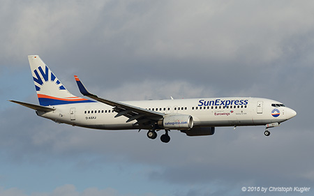 Boeing 737-86N | D-ASXJ | SunExpress Germany  |  On behalf of Eurowings | PALMA DE MALLORCA (LEPA/PMI) 16.07.2016