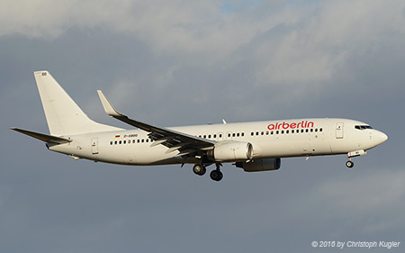 Boeing 737-86J | D-ABBD | Air Berlin | PALMA DE MALLORCA (LEPA/PMI) 16.07.2016