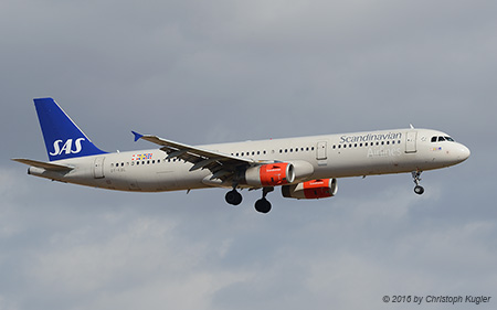 Airbus A321-232 | OY-KBL | SAS Scandinavian Airlines System | PALMA DE MALLORCA (LEPA/PMI) 16.07.2016