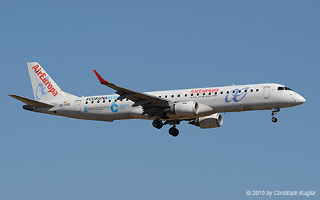Embraer ERJ-195LR | EC-KXD | Air Europa  |  with Cornua smart city sticker | PALMA DE MALLORCA (LEPA/PMI) 17.07.2016