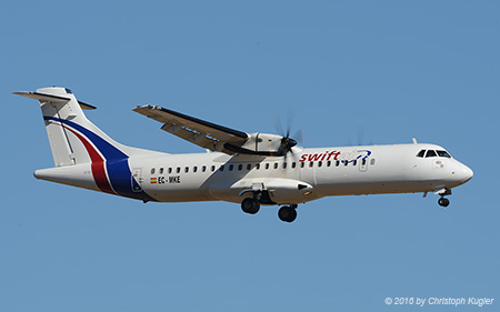 ATR 72-212A (500) | EC-MKE | Swift Air | PALMA DE MALLORCA (LEPA/PMI) 18.07.2016