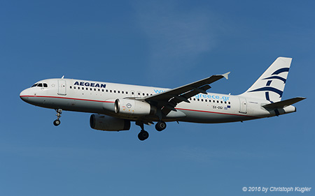 Airbus A320-232 | SX-DGI | Aegean Airlines  |  with visitgreece.gr titles | TOULOUSE - BLAGNAC (LFBO/TLS) 05.09.2016