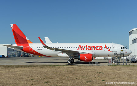 Airbus A320-214 | F-WHUM | Airbus (Avianca Brasil) | TOULOUSE - BLAGNAC (LFBO/TLS) 07.09.2016