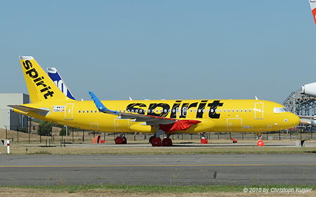 Airbus A320-271n | F-WWDQ | Airbus (Spirit Airlines)  |  awaiting delivery of the engines | TOULOUSE - BLAGNAC (LFBO/TLS) 07.09.2016