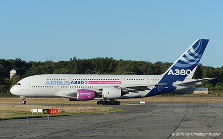 Airbus A380-841 | F-WWOW | Airbus | TOULOUSE - BLAGNAC (LFBO/TLS) 07.09.2016
