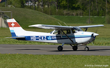 Reims/Cessna F172N | HB-CXZ | private (Flugbetriebs AG Sitterdorf) | ALPNACH (LSMA/---) 30.04.2016