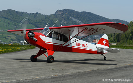Piper L-4J Grasshopper
 | HB-OAG | private (Motorfluggruppe Langenthal) | ALPNACH (LSMA/---) 30.04.2016