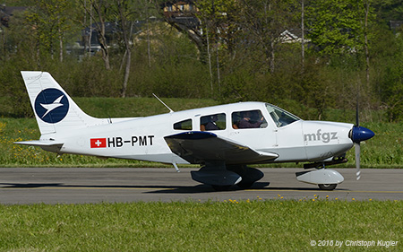 Piper PA-28 Archer II | HB-PMT | private (Motorfluggruppe Zürich) | ALPNACH (LSMA/---) 30.04.2016
