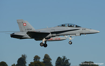 McDonnell Douglas F/A-18D Hornet | J-5232 | Swiss Air Force | EMMEN (LSME/---) 23.08.2016