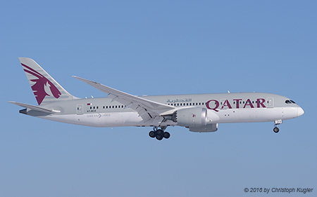 Boeing 787-8 | A7-BCE | Qatar Airways | Z&UUML;RICH (LSZH/ZRH) 21.01.2016