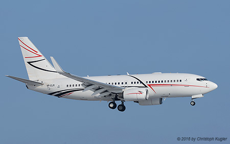 Boeing 737-7EM BBJ | VP-CLR | untitled (LUK Aviation) | Z&UUML;RICH (LSZH/ZRH) 22.01.2016