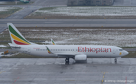 Boeing 737-860 | ET-AQO | Ethiopian Airlines | Z&UUML;RICH (LSZH/ZRH) 23.01.2016