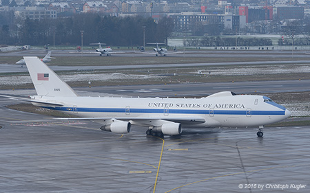 Boeing E-4B | 75-0125 | US Air Force | Z&UUML;RICH (LSZH/ZRH) 23.01.2016