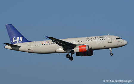 Airbus A320-232 | OY-KAO | SAS Scandinavian Airlines System | Z&UUML;RICH (LSZH/ZRH) 19.03.2016