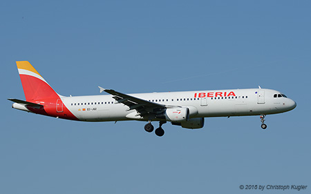 Airbus A321-211 | EC-JQZ | Iberia | Z&UUML;RICH (LSZH/ZRH) 06.05.2016