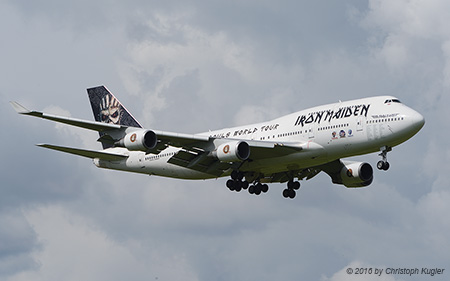 Boeing 747-428 | TF-AAK | Air Atlanta Icelandic  |  Iron Maiden - The Book of Souls World Tour | Z&UUML;RICH (LSZH/ZRH) 01.06.2016