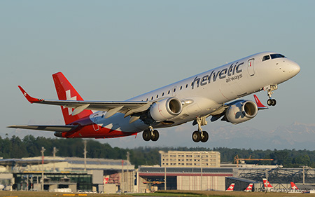 Embraer ERJ-190LR | HB-JVR | Helvetic Airways | Z&UUML;RICH (LSZH/ZRH) 23.06.2016