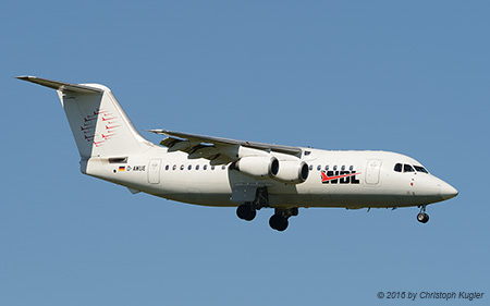 BAe 146-200 | D-AWUE | WDL Aviation  |  flying for Air Berlin | Z&UUML;RICH (LSZH/ZRH) 07.08.2016