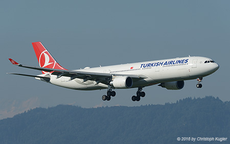 Airbus A330-303 | TC-JOJ | Turkish Airlines | Z&UUML;RICH (LSZH/ZRH) 07.08.2016
