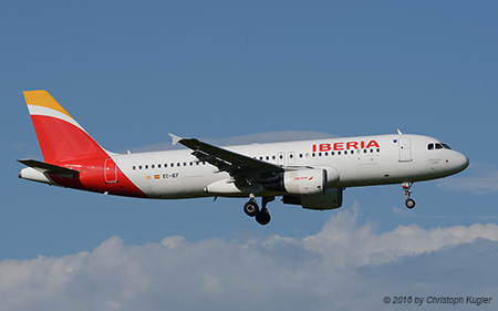 Airbus A320-214 | EC-IEF | Iberia | Z&UUML;RICH (LSZH/ZRH) 14.08.2016