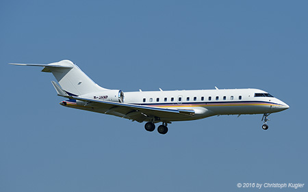 Bombardier BD.700 Global 5000 | M-JANP | untitled | Z&UUML;RICH (LSZH/ZRH) 12.09.2016