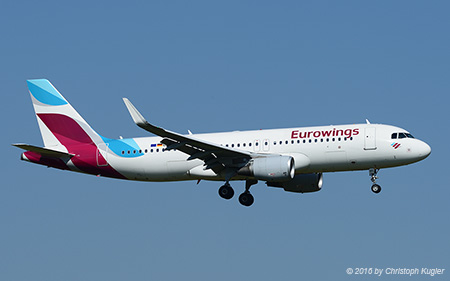 Airbus A320-214 | D-AIZT | Eurowings | Z&UUML;RICH (LSZH/ZRH) 12.09.2016
