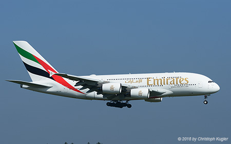 Airbus A380-861 | A6-EUB | Emirates Airline | Z&UUML;RICH (LSZH/ZRH) 24.09.2016