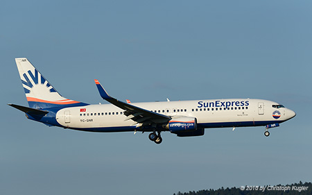 Boeing 737-8HC | TC-SNR | SunExpress | Z&UUML;RICH (LSZH/ZRH) 25.09.2016