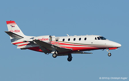Textron Cessna 560XLS+ Citation Excel | YU-RDA | untitled (Air Pink) | Z&UUML;RICH (LSZH/ZRH) 10.12.2016