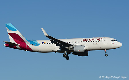 Airbus A320-214 | D-AEWE | Eurowings | Z&UUML;RICH (LSZH/ZRH) 27.12.2016