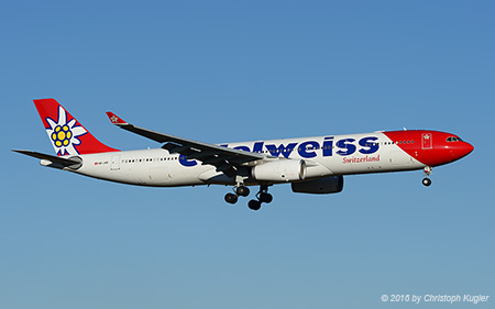 Airbus A330-343E | HB-JHR | Edelweiss Air | Z&UUML;RICH (LSZH/ZRH) 27.12.2016