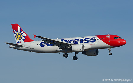Airbus A320-214 | HB-IJU | Edelweiss Air | Z&UUML;RICH (LSZH/ZRH) 28.12.2016