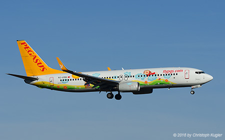 Boeing 737-82R | TC-CPN | Pegasus Airlines | Z&UUML;RICH (LSZH/ZRH) 28.12.2016