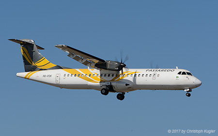 ATR 72-212A (500) | PR-PDK | Passaredo Transportes Aereos  |  returning to lessor | ARRECIFE-LANZAROTE (GCRR/ACE) 15.03.2017
